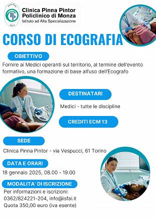 Corso di ecografia basilare multidisciplinare